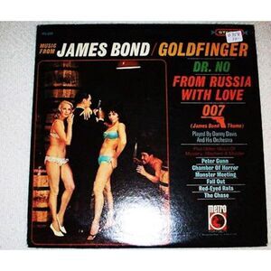 Music From James Bond Goldfinger, Dr. No, and From Russia with Love Vinyl LP